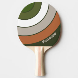 Pala De Ping Pong Misty Grove Circle Stripe with Name