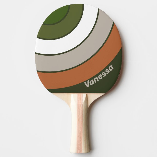 Pala De Ping Pong Misty Grove Circle Stripe with Name (Anverso)