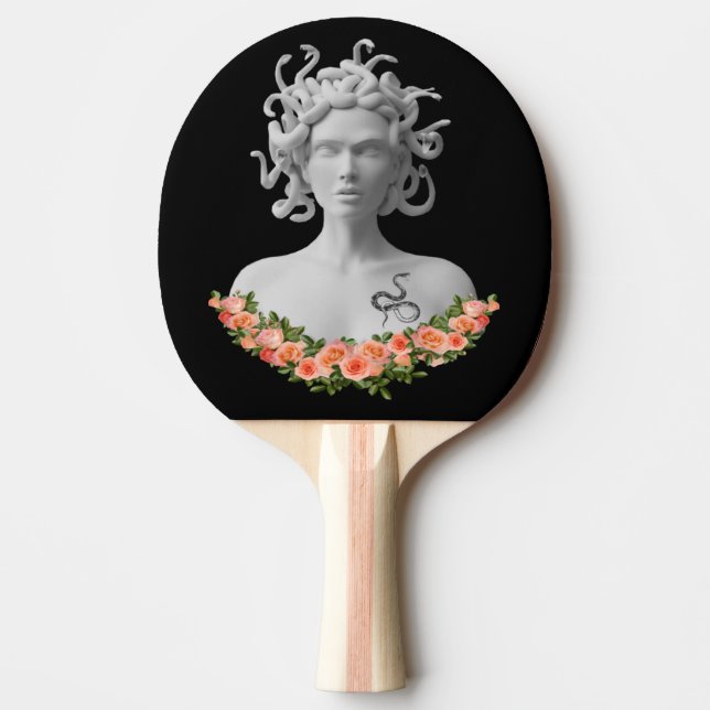 Pala De Ping Pong Mitología griega de Medusa Gorgon (Anverso)