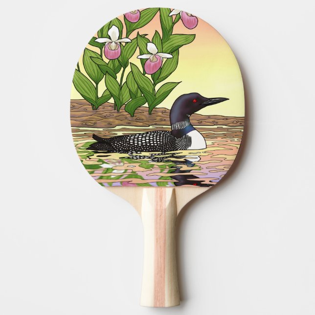 Pala De Ping Pong MN State Bird Flower Lopper Lady Slipper (Anverso)