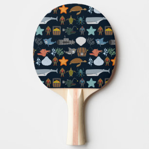 Pala De Ping Pong Modelo 1 de los habitantes del océano