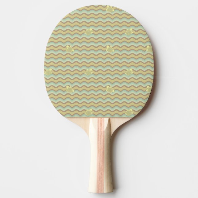 Pala De Ping Pong modelo abstracto colorido, ondas (Anverso)