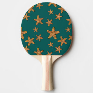 Pala De Ping Pong Modelo anaranjado de las estrellas de mar