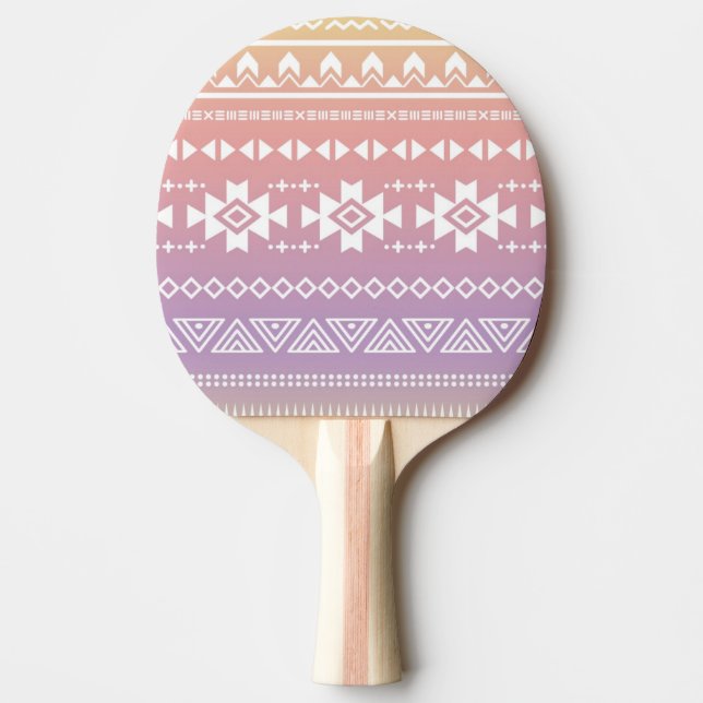 Pala De Ping Pong Modelo azteca tribal del ombre (Anverso)