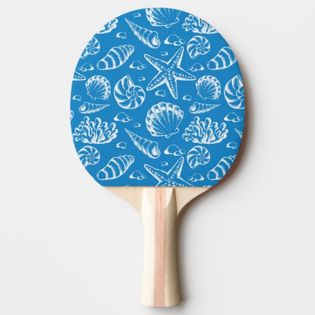 Pala De Ping Pong Modelo azul de la playa (Anverso)