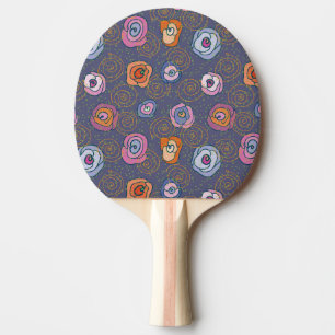 Pala De Ping Pong Modelo color de rosa abstracto del campo