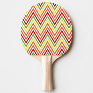 Pala De Ping Pong Modelo colorido de Chevron del zigzag