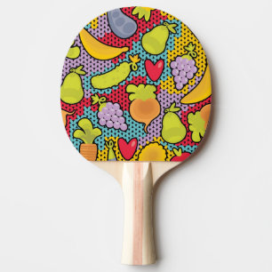 Pala De Ping Pong Modelo con las frutas y verduras