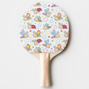 Pala De Ping Pong modelo con los insectos