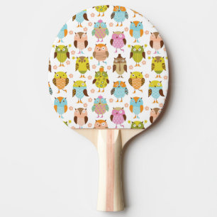 Pala De Ping Pong modelo con los pájaros