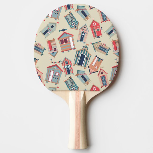 Pala De Ping Pong Modelo de la choza de la playa (Anverso)