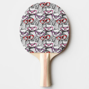 Pala De Ping Pong Modelo de las lentes del búho
