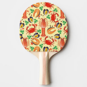 Pala De Ping Pong Modelo de los mariscos