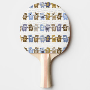 Pala De Ping Pong modelo de un oso de peluche del juguete