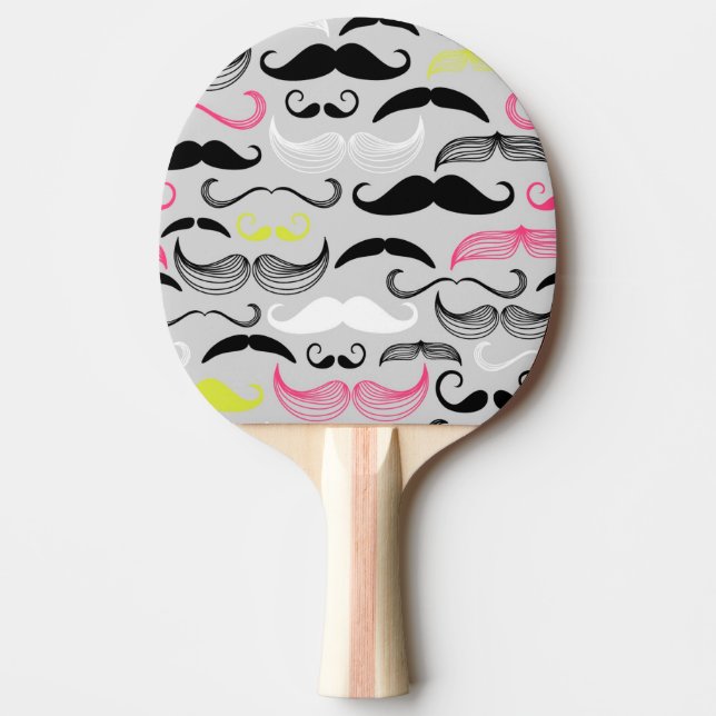 Pala De Ping Pong Modelo del bigote, estilo retro (Anverso)