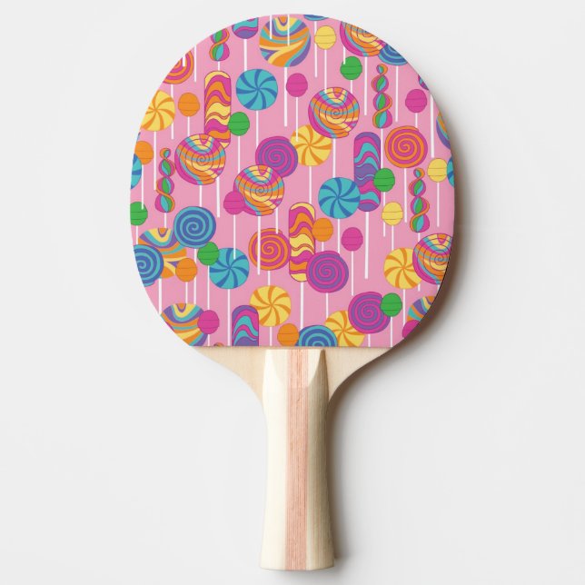 Pala De Ping Pong Modelo del caramelo de los Lollipops (Anverso)