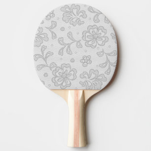 Pala De Ping Pong Modelo del cordón, vintage 1 de la flor