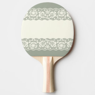 Pala De Ping Pong Modelo del cordón, vintage 5 de la flor