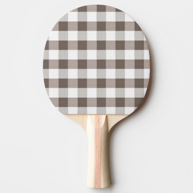 Pala De Ping Pong Modelo del mantel de Brown (Anverso)