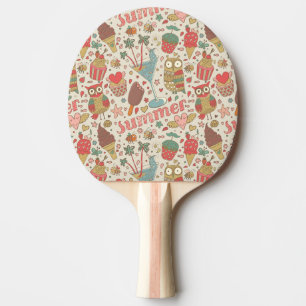 Pala De Ping Pong Modelo del verano con helado