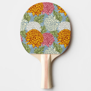 Pala De Ping Pong Modelo excelente con los crisantemos
