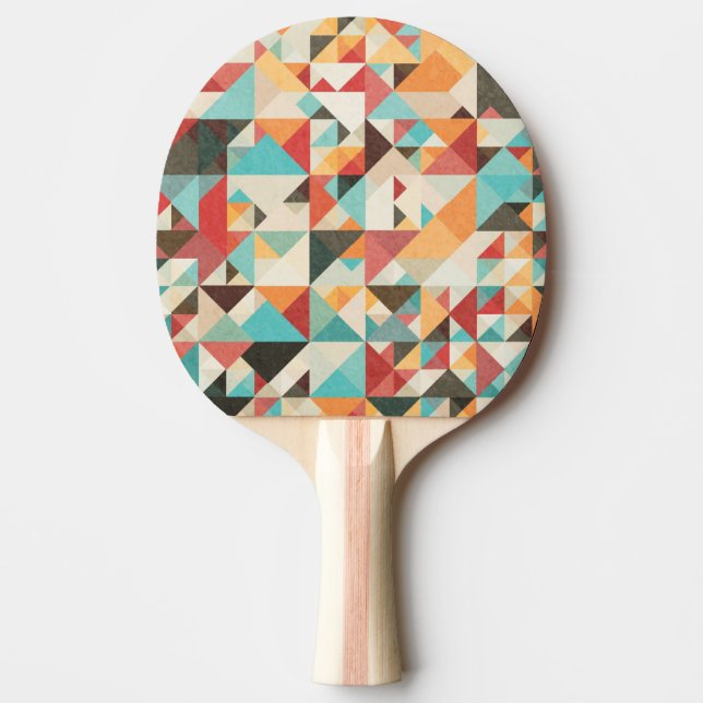 Pala De Ping Pong Modelo geométrico de Earthtone (Anverso)