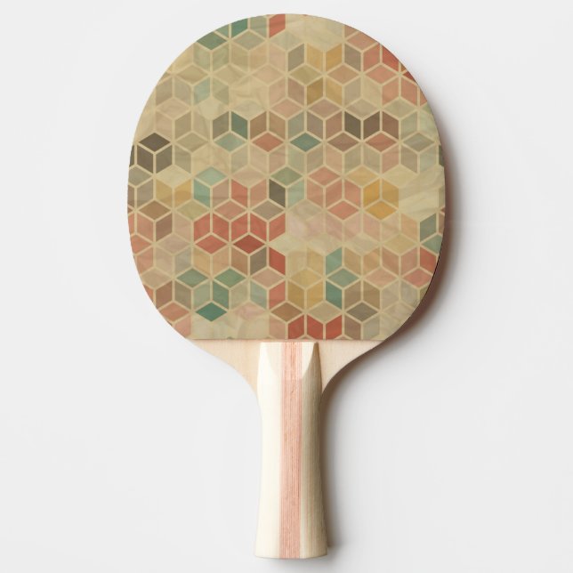 Pala De Ping Pong Modelo geométrico retro 5 (Anverso)