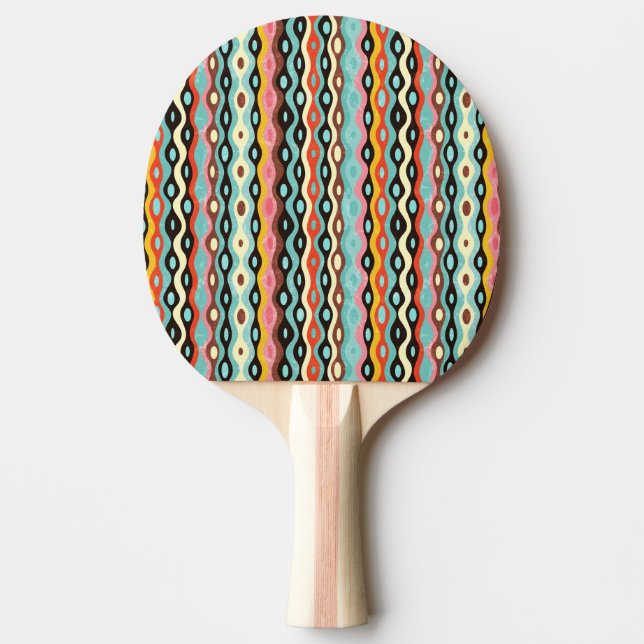 Pala De Ping Pong Modelo multicolor abstracto (Anverso)