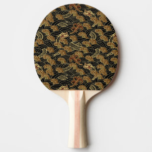 Pala De Ping Pong Modelo oriental del dragón del mar
