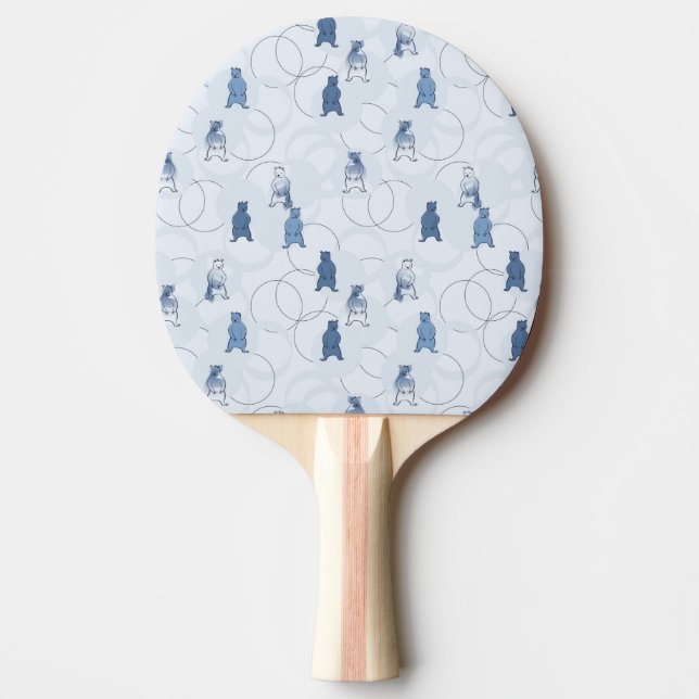 Pala De Ping Pong modelo que ofrece a un oso grizzly (Anverso)