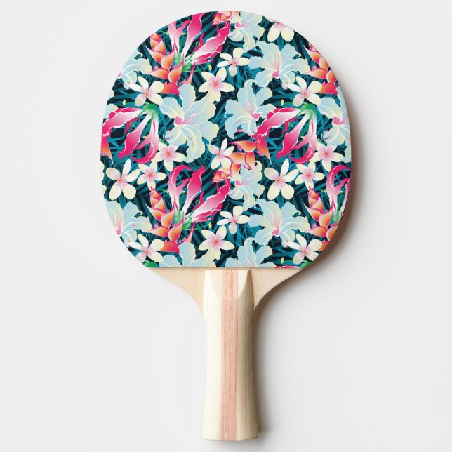 Pala De Ping Pong Modelo tropical colorido (Anverso)