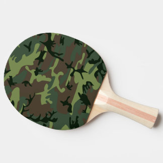 Pala De Ping Pong Modelo verde de Camo Brown del camuflaje