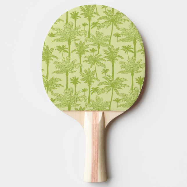 Pala De Ping Pong Modelo verde de las palmeras (Anverso)