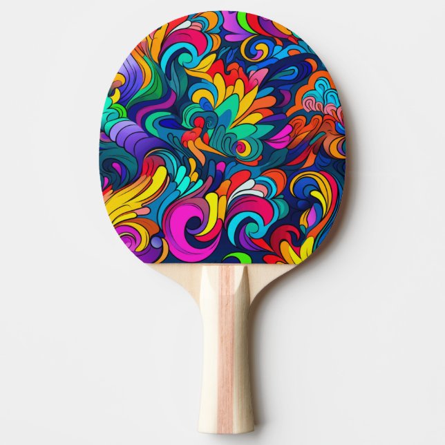 Pala De Ping Pong Modern Art Ping Pong Paddle (Anverso)