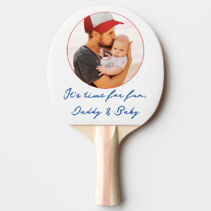 Pala De Ping Pong Moderna moda Preppy Guay Photo First Fathers Day