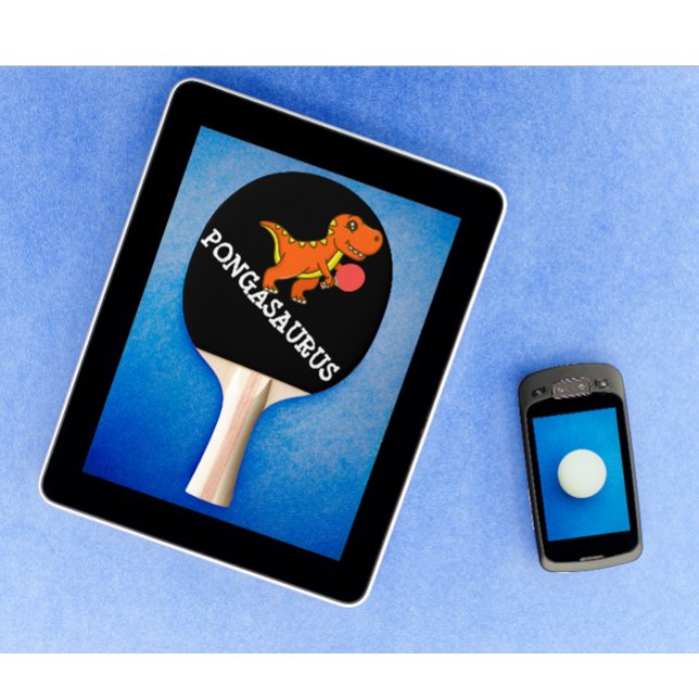 Pala De Ping Pong Moderna tabla personalizada Tennis Funny Dinosaur (personalized funny ping pong paddle)