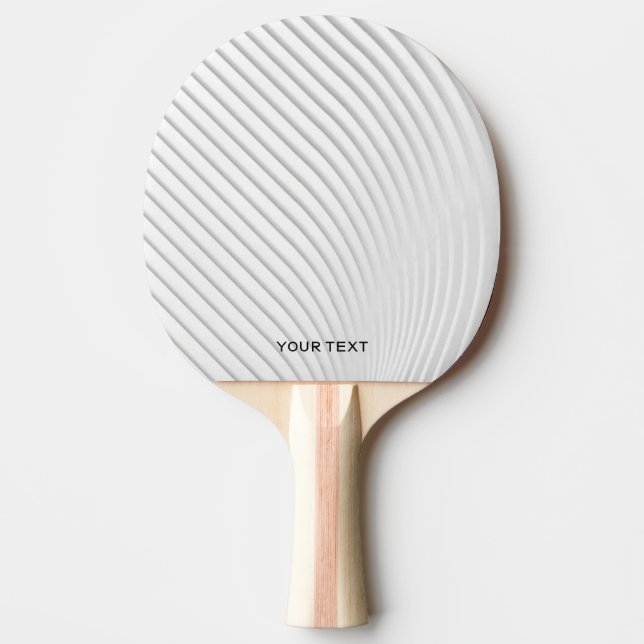 Pala De Ping Pong moderno abstracto blanco personalizado (Anverso)
