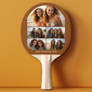 Pala De Ping Pong Moderno Collage de fotos mínimo 5 con texto