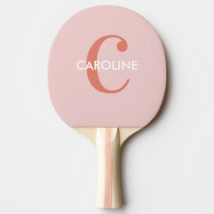 Pala De Ping Pong Moderno, sencillo, clásico, color Rubor inicial ro