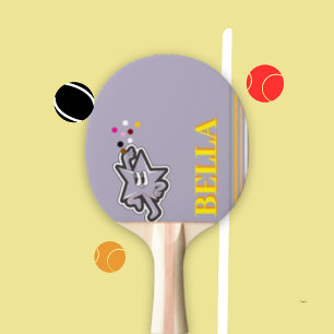 Pala De Ping Pong Moderno Soft Purple inicial mínimo contemporáneo