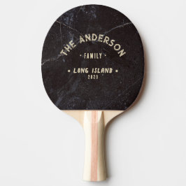 Pala De Ping Pong Modest Dark Stone Vintage Seaside Family Name