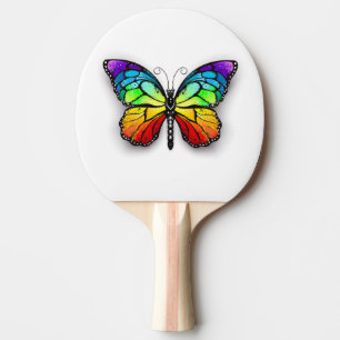Pala De Ping Pong Monarca de mariposa arco iris