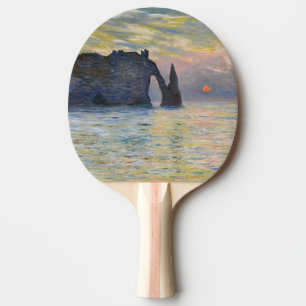 Pala De Ping Pong Monet - Manneport, acantilado en Etretat, Sunset