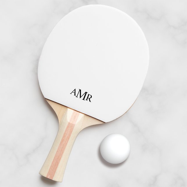 Pala De Ping Pong Monograma clásico personalizado (Subido por el creador)