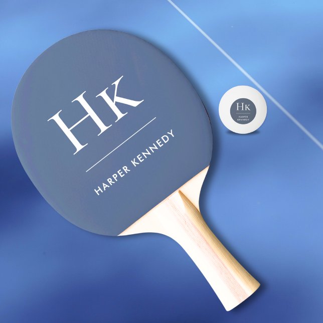 Pala De Ping Pong Monograma clásico personalizado (Subido por el creador)