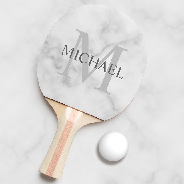 Pala De Ping Pong Monograma clásico personalizado y apariencia de má (Subido por el creador)