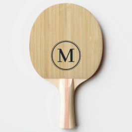 Pala De Ping Pong Monograma de Bambú Ligero