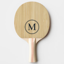 Pala De Ping Pong Monograma de Bambú Ligero