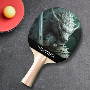 Pala De Ping Pong Monograma de Fantasía Dragon Warrior