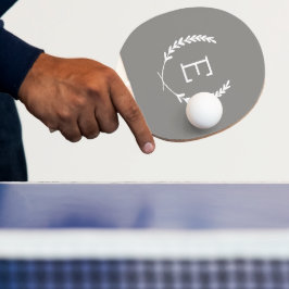 Pala De Ping Pong Monograma de Laurel Escudo